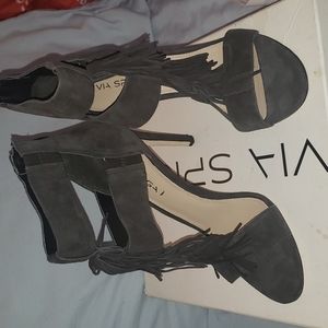 Via Spiga sandal with fringe